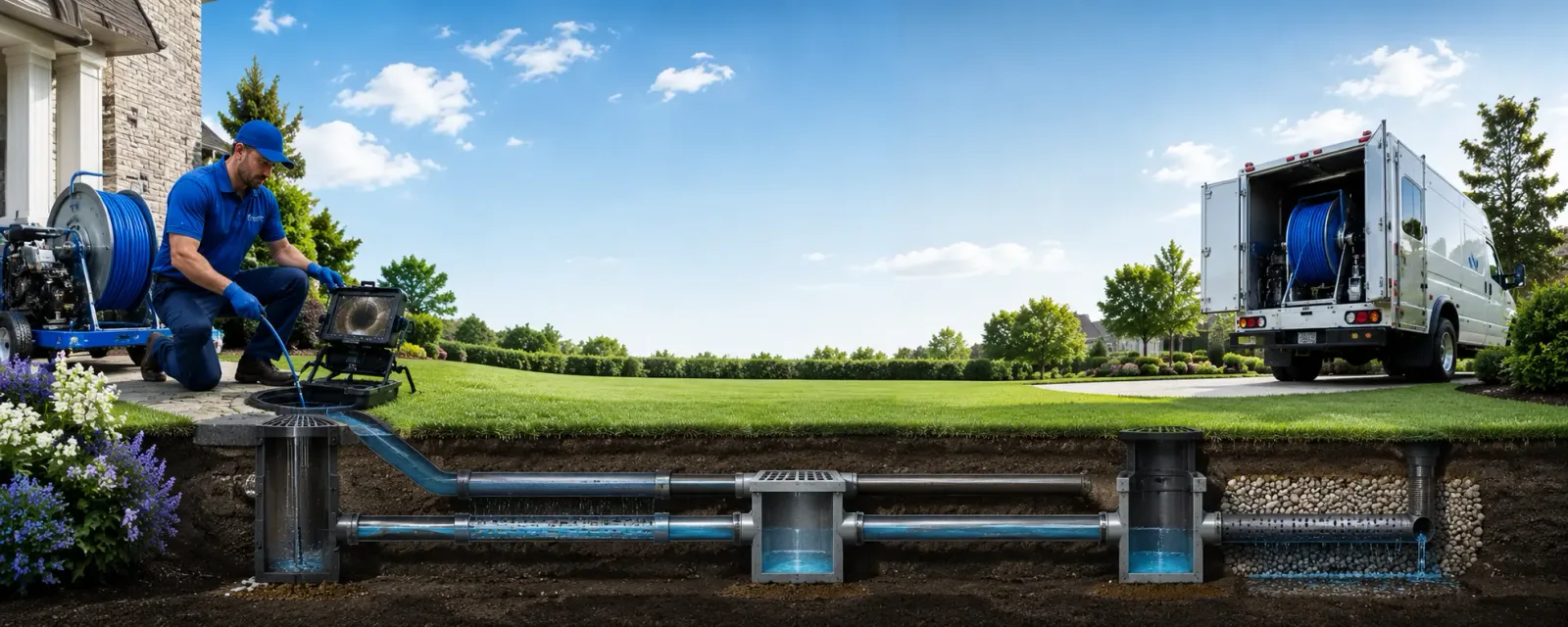 Outdoor drain cleaning information for Ludowici, GA